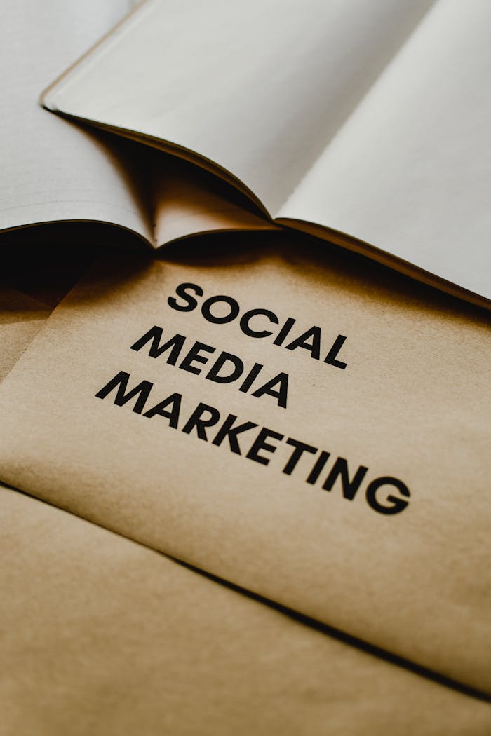 Mastering the First Impression: Your intriguing post title goes here Close-up of brown envelopes with 'Social Media Marketing' text, ideal for startup themes.